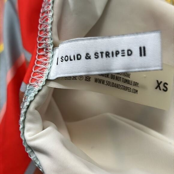 SOLID & STRIPED STELLA ONEPIECE SWIMSUIT SIZE XS - Picture 4 of 5